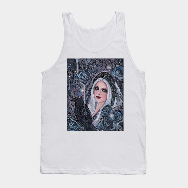 Morrigan goddess with Raven by Renee Lavoie Tank Top by ReneeLLavoie